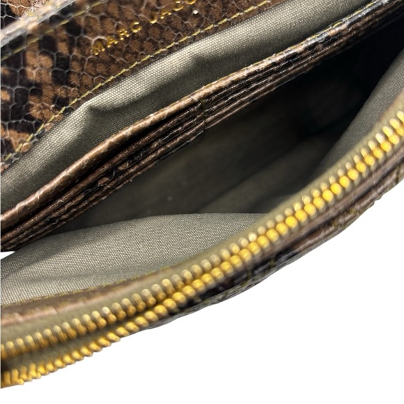 Marc Jacobs Brown and Gold Quilted Crossbody Bag - Picture 6 of 8